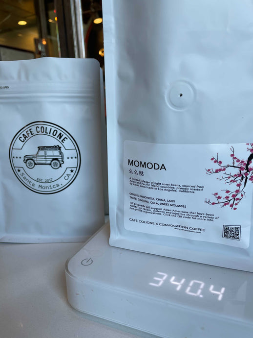 MOMODA, a Cafe Colione X Convocation Coffee Collaboration