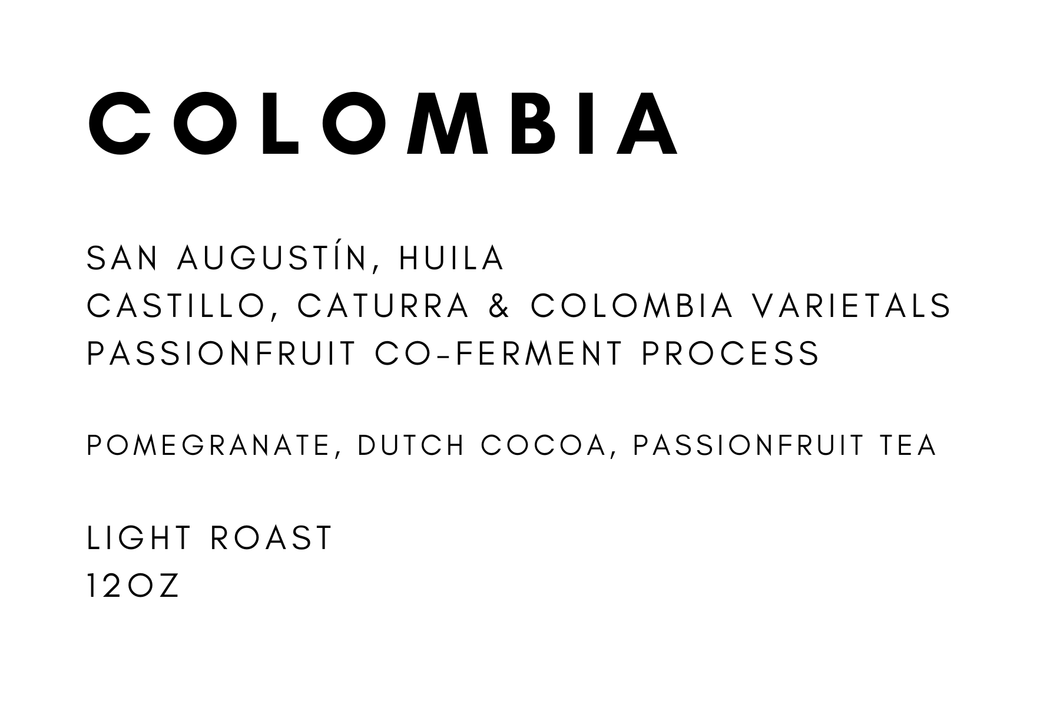 Colombia San Augustín Passionfruit Co-Ferment