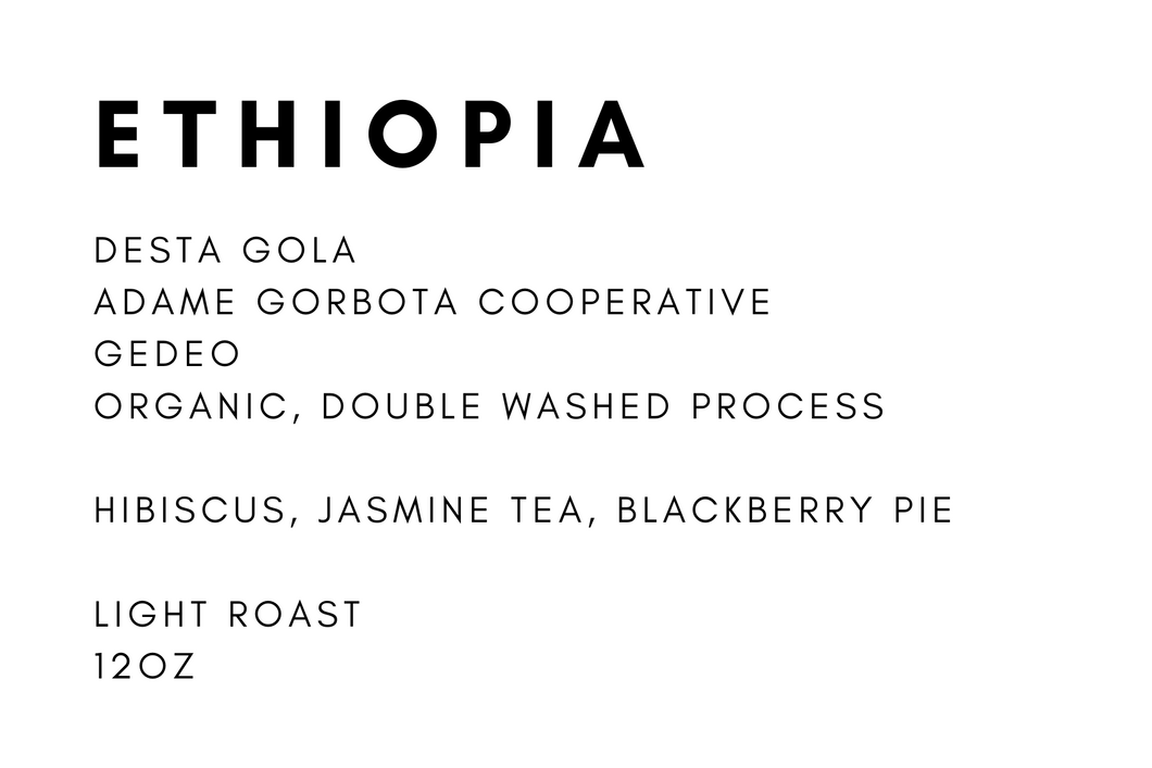 Ethiopia Gorbota Desta Gola Double Washed